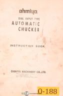 Ohmiya-Ohmiya OSM, Auto Chucker, Parts LIsts and Circuit Manual 1972-OSM Series-OSM-150-02